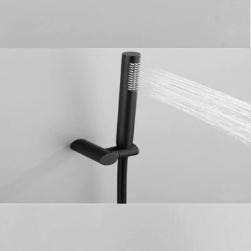 Handdouche set Nero mat zwart inclusief houder en slang