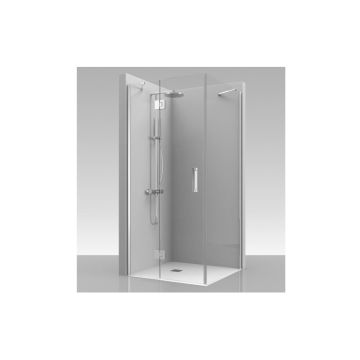 Draaideur met vast deel en zijwand Tedy - 8mm