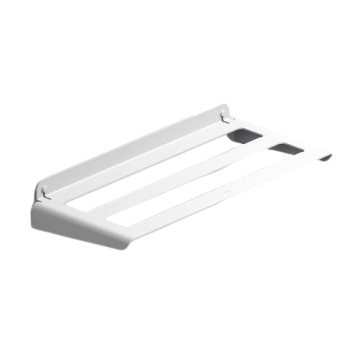Aluminium handdoekrek 60x27,5cm wit, geschikt voor buiten gebruik