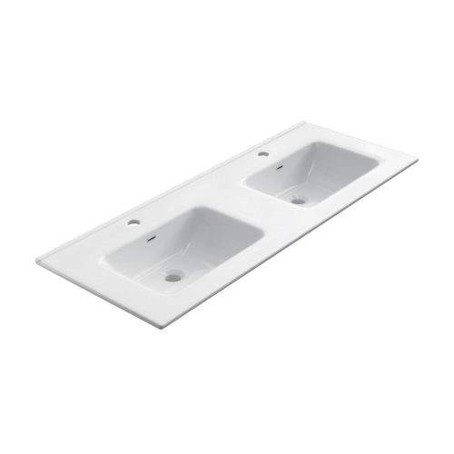 Keramische wastafel Milan 141x46cm wit