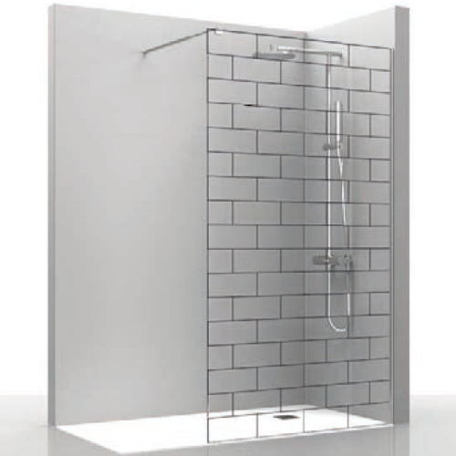 Douchewand Walk In Brick - 8mm
