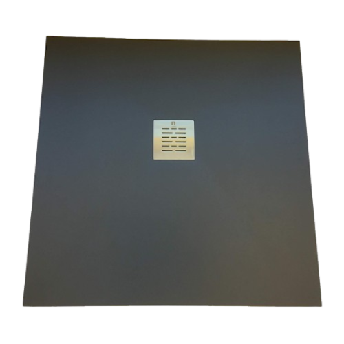 Composiet douchebak Solid Eco 100x100cm Egaal Antraciet Ral7024