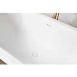Vrijstaand Solid Surface ligbad Classic 180x88cm mat wit