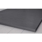 Composiet Douchebak met Rand Stone Eco 100x140cm Granito Antraciet Ral7024