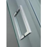 4-delige douchewand met schuifdeuren Cosmo - 6mm