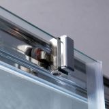 4-delige douchewand met schuifdeuren Cosmo - 6mm