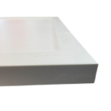 Composiet douchebak met rand Stone ECO 85x125cm Egaal Wit RAL9003 