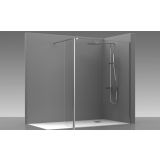 Douchewand Walk In met draaibaar deel - 8mm