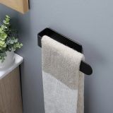 Handdoekhouder Slim 23cm zwart