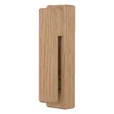 Massief houten handdoek en kleding haak eiken