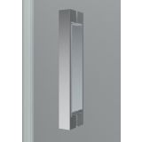Draaideur met vast deel Padel - 6mm - Draaiprofiel op wand