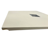 DOUCHEBAK COMPOSIET SOLID ECO 77.5X90CM EGAAL LICHT IVOOR RAL1015