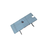 Planchet Metro 25x10cm met handdouchehouder chroom voor montage aan een glijstang
