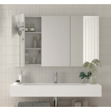 Spiegelkast Basic 100 cm Wit Hoogglans