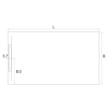 Composiet douchebak Venti Eco 90x120 cm Wit RAL 9003