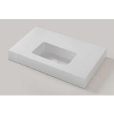 Vrijhangende composiet wastafel op maat Celine - tot 51cm diep