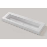 Vrijhangende composiet wastafel op maat Celine - tot 51cm diep