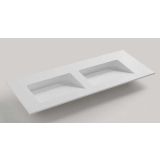 Composiet dubbele wastafel op maat  - Cosmo - tot 51cm diep