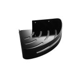 Corner Shelf / Hoek planchet zeephouder Rondo mat zwart